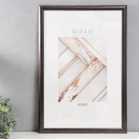 Фоторамка пластик "МИРАМ" 40х60 см, грецкий орех (пластиковый экран) Фоторамка пластик "МИРАМ" 40х60 см, грецкий орех (пластиковый экран)