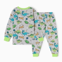 Пижама для мальчика &laquo;Эльф&raquo;, цвет серый, рост 122 см