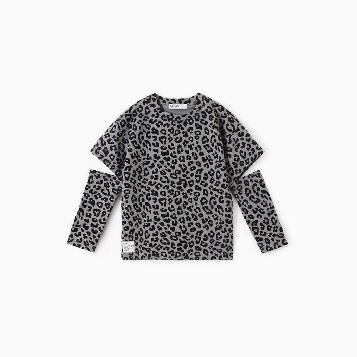Футболка с дл.рукавом для девочки KAFTAN Trendy grey, р. 38 (146-152)