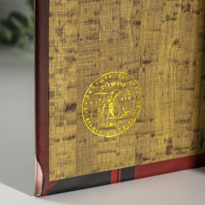 Сейф-книга дерево кожзам "Профиль девушки" 3D тиснение 21х13х5 см