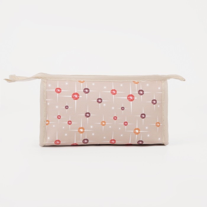 Косметичка на молнии, цвет бежевый