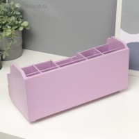 Шкатулка дерево для украшений и косметики 2 ящика нежно-сиреневая 35х16,5х17 см Шкатулка дерево для украшений и косметики 2 ящика нежно-сиреневая 35х16,5х17 см