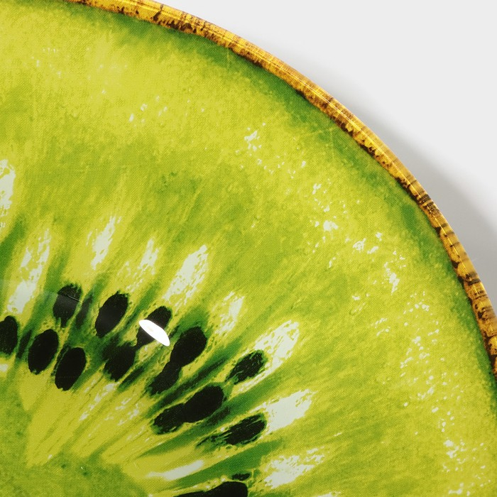 Салатник стеклянный Доляна «Романтичный киви», 920 мл, 22×5 см Салатник стеклянный Доляна «Романтичный киви», 920 мл, 22×5 см