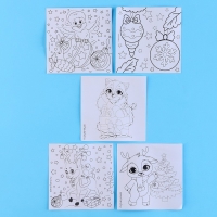 Ёлочные шары под раскраску на новый год &laquo;Лучший подарок&raquo;, 6 шт, новогодний набор для творчества