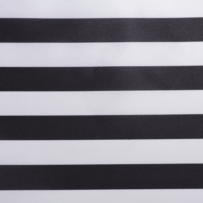 Лоскут атласа, бело-чёрная полоса, 100 &times; 150 см