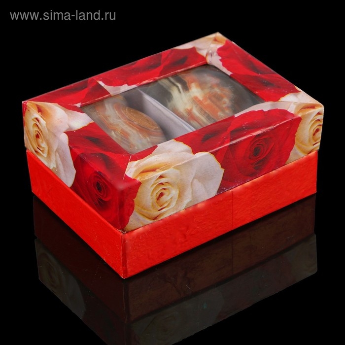 Набор рюмок &laquo;Грация&raquo;, 2 шт 5х7,5 см, оникс