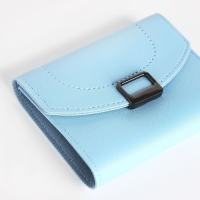 Кошелёк женский на кнопке, цвет голубой Кошелёк женский на кнопке, цвет голубой