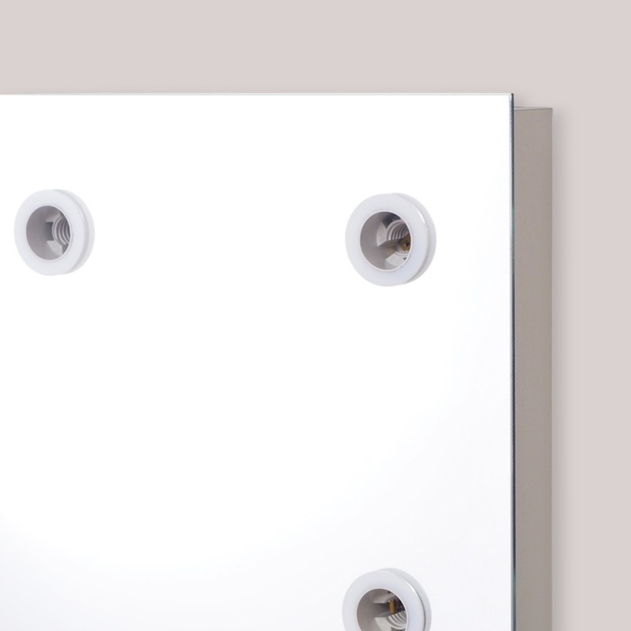 Зеркало, гримёрное, настенное, 11 лампочек, 80 х60 см Зеркало, гримёрное, настенное, 11 лампочек, 80 х60 см