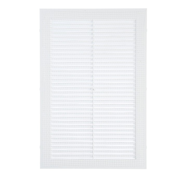 Решетка вентиляционная "КосмоВент" Л200, 200 х 300 мм, с сеткой, неразъемная