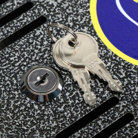 Ящик почтовый с замком, горизонтальный «Широкий», серебристый Ящик почтовый с замком, горизонтальный «Широкий», серебристый