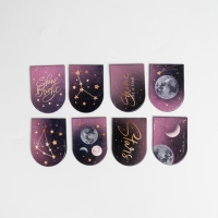 Набор магнитных закладок &laquo;Космос&raquo;, 8 шт на круглой подложке IN MY SPACE