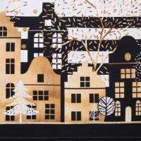 Скатерть &laquo;Этель: Золотой город&raquo; 180 &times; 147 см с ГМВО, 100 % хлопок, саржа, 190 г/м&sup2;