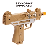 Автомат &laquo;УЗИ&raquo;, световые и звуковые эффекты, работает от батареек, МИКС