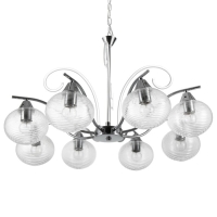 Люстра "Харми" 8xE27 40Вт серебро 62х62х41 см BayerLux Люстра "Харми" 8xE27 40Вт серебро 62х62х41 см BayerLux