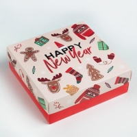 Новогодний подарочный набор KAFTAN Happy Year, носки р-р 36-39 (23-25 см), маска Новогодний подарочный набор KAFTAN Happy Year, носки р-р 36-39 (23-25 см), маска