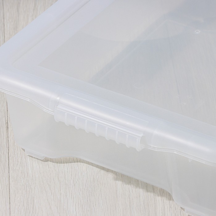 Контейнер для хранения с крышкой Porter, 8 л, 43&times;31,5&times;11 см, цвет прозрачный