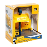 Парковка &laquo;Строительный лифт&raquo;, с подъёмом, машинка опускается с кнопки, звонит колокол, МИКС