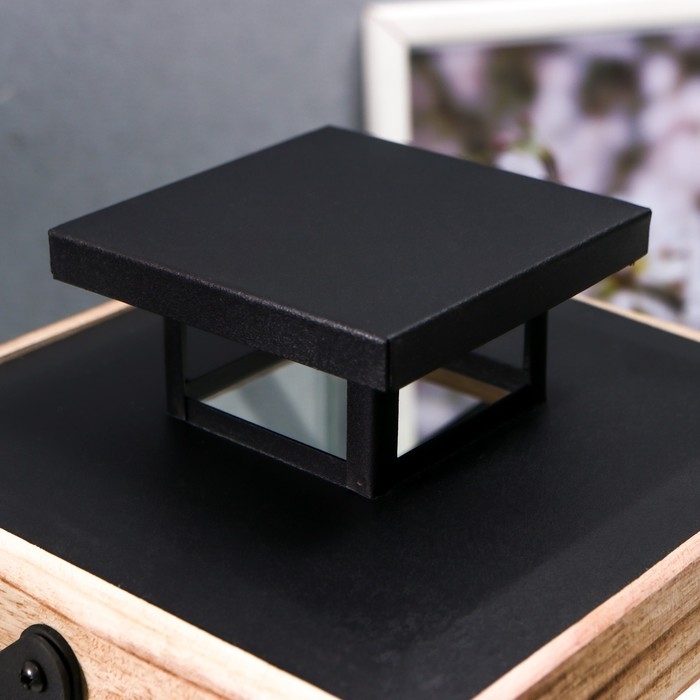 Подсвечник металл, стекло Подсвечник металл, стекло "Эко лайт" 17х17х32см