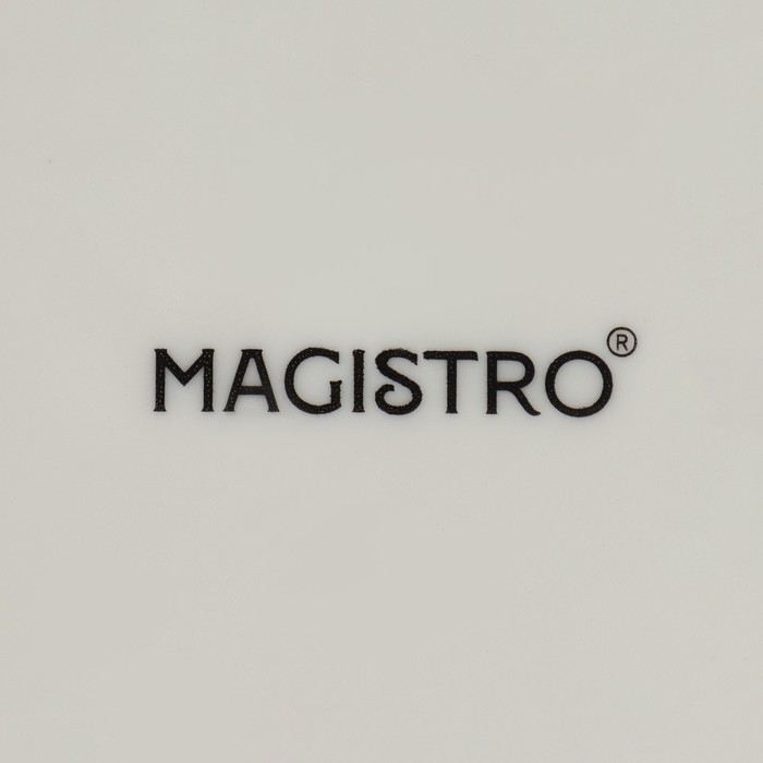 Салатник фарфоровый Magistro &laquo;Церера&raquo;, 400 мл, d=16,2 см, цвет оранжевый