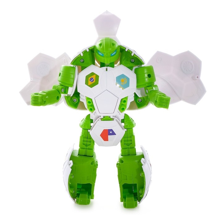 Робот &laquo;Мяч мировой футбол&raquo;, трансформируется, с наклейками флаги стран
