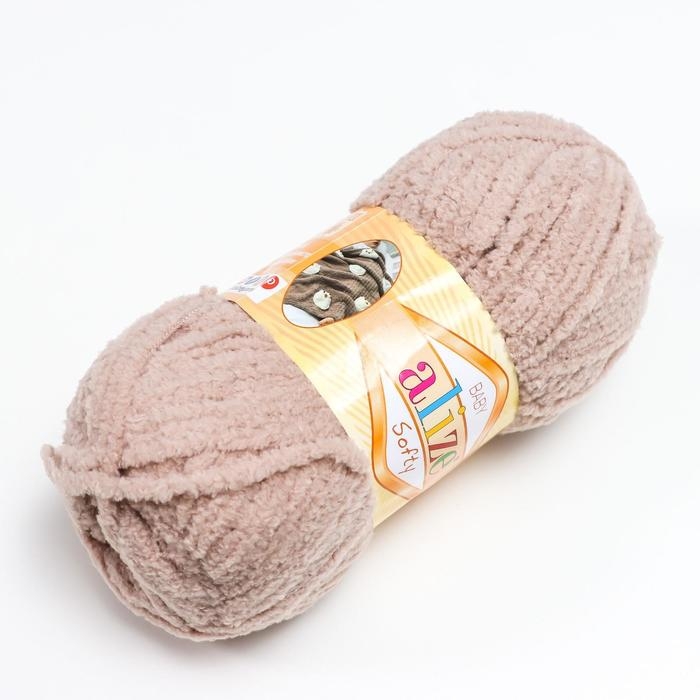 Пряжа Пряжа "Softy" 100% микрополиэстер 115м/50гр (115 лунный луч)