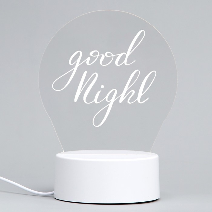 Светильник &laquo;Кот&laquo; с маркером, 18 х 13,5 см, модель GMN-0001.