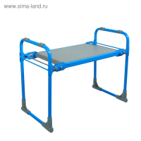 Скамейка-перевёртыш садовая Nika, складная, 56х30х42.5 см, голубая, нагрузка до 100кг Скамейка-перевёртыш садовая Nika, складная, 56х30х42.5 см, голубая, нагрузка до 100кг