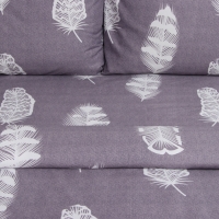Постельное бельё Экономь и Я 1,5 сп Feather 147*215см,150*215см,50*70см-1 шт, полисатин, 80г/м&sup2;