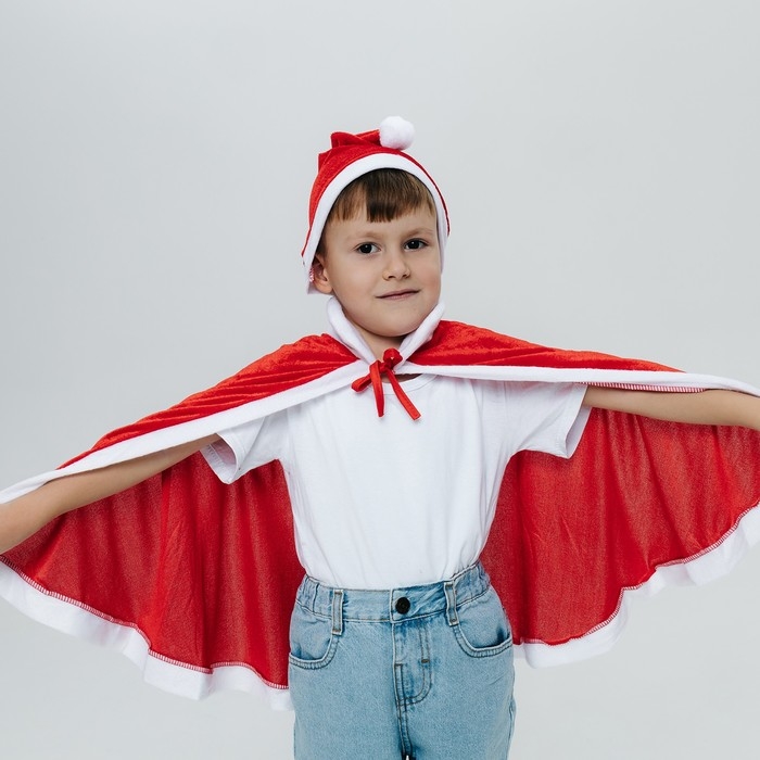 Карнавальный набор &laquo;Новогоднее чудо&raquo;: накидка и колпак