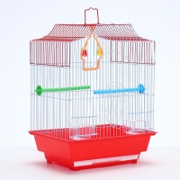 Клетка для птиц укомплектованная Bd-1/4f, 30 х 23 х 39 см, красная Клетка для птиц укомплектованная Bd-1/4f, 30 х 23 х 39 см, красная