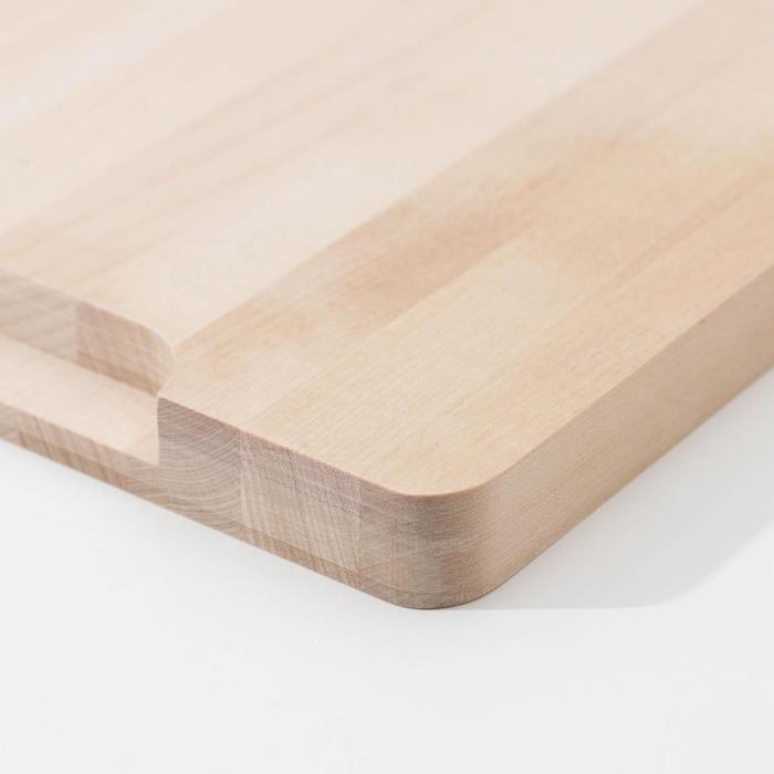 Доска разделочная Доляна, 32×20×2 см, с выемками для пальцев, берёза Доска разделочная Доляна, 32×20×2 см, с выемками для пальцев, берёза