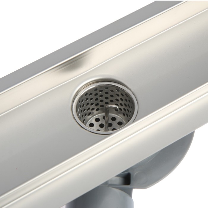 Трап линейный AFLORN AF20107-80, 800х70 мм, c флaнцeм своб. вращения 360&deg;, нерж. сталь