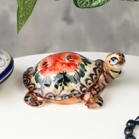 Сувенир &laquo;Черепаха Тина&raquo;, гжель, цвет,4.5х10 см