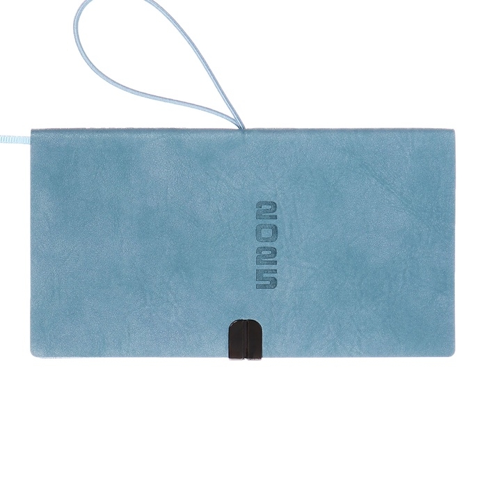 Еженедельник датир 2025г 175х95мм мягк обл иск кож 64л ESCALADA, бл тис, бл 70 г/м&sup2;,синий