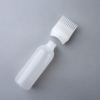 Бутылочка для окрашивания, с дозатором, 17 &times; 4,5 см, цвет белый