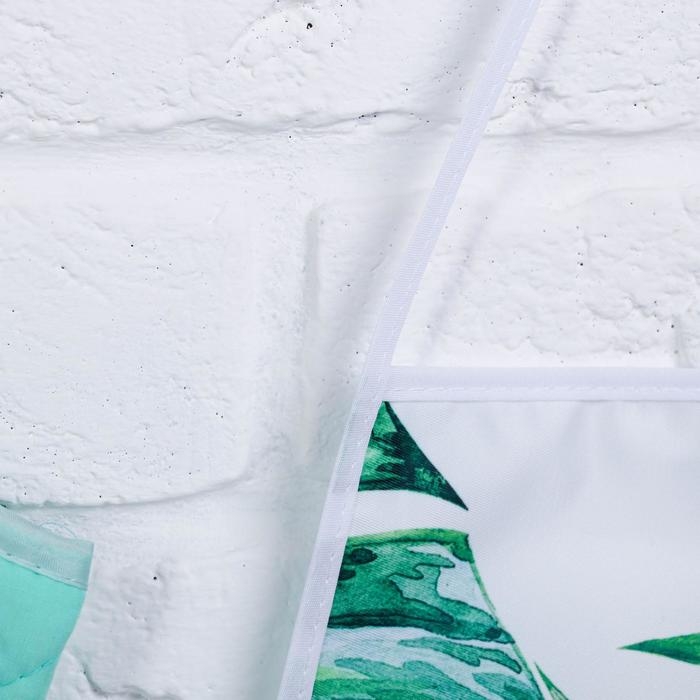 Подарочный набор Queen of tropics: кухонный фартук, прихватка Подарочный набор Queen of tropics: кухонный фартук, прихватка