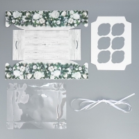 Коробка для капкейка &laquo;Снежные игрушки&raquo;, 23 х 16 х 10 см, Новый год