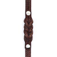 Поводок кожаный однослойный длинный, 2 м х 1,6 см, коричневый Поводок кожаный однослойный длинный, 2 м х 1,6 см, коричневый