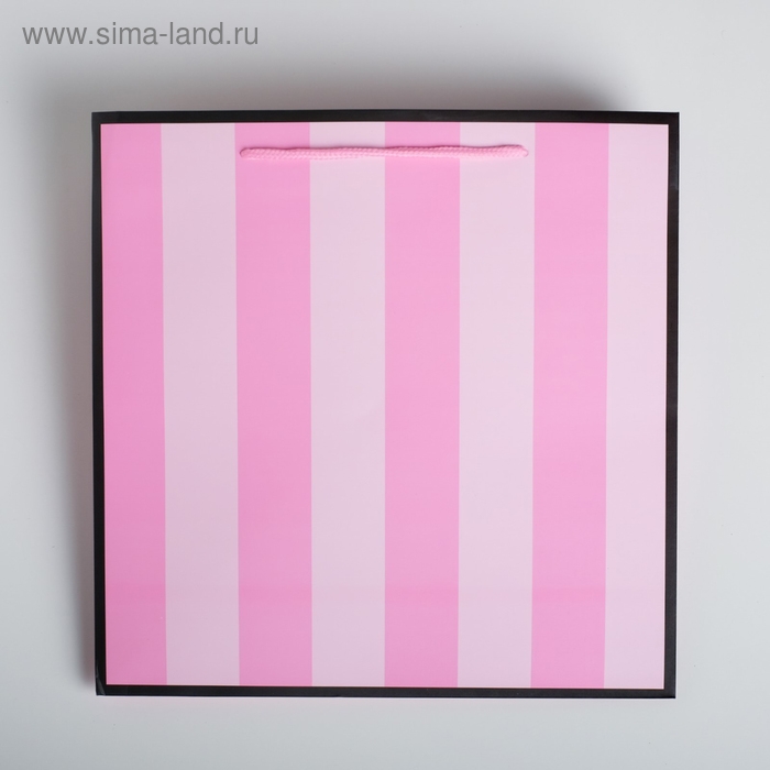 Пакет подарочный квадратный, упаковка, &laquo;Present&raquo;, 30 х 30 х 30 см