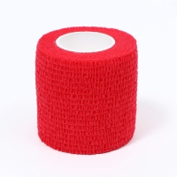 Бинт самофиксирующийся разрывной &laquo;Groomroom&raquo;&lrm;, 5 см х 4,5 м, красный
