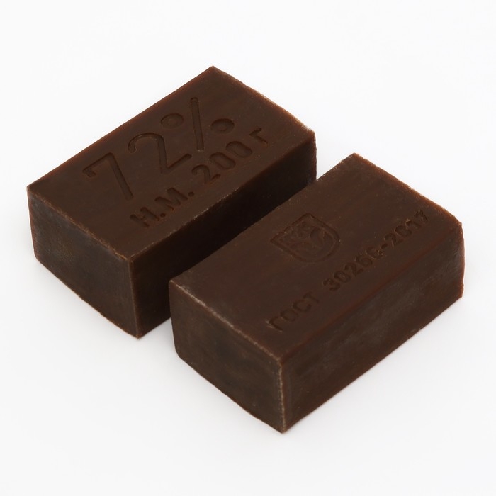 Мыло хозяйственное 72%,тёмное 200 г Мыло хозяйственное 72%,тёмное 200 г