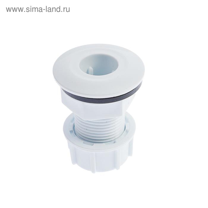 Штуцер MasterProf ИС.130838, 3/4 Штуцер MasterProf ИС.130838, 3/4", для емкостей, с прокладкой, пластиковый
