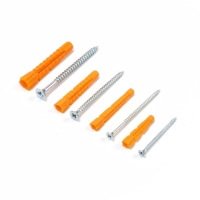 Набор дюбелей с саморезами № 2, 40 предметов в наборе Набор дюбелей с саморезами № 2, 40 предметов в наборе