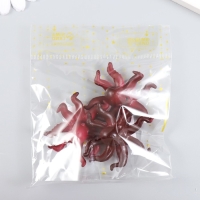 Декор для творчества PVC "Осьминог" бордо 4,8х4,6х1,8 см