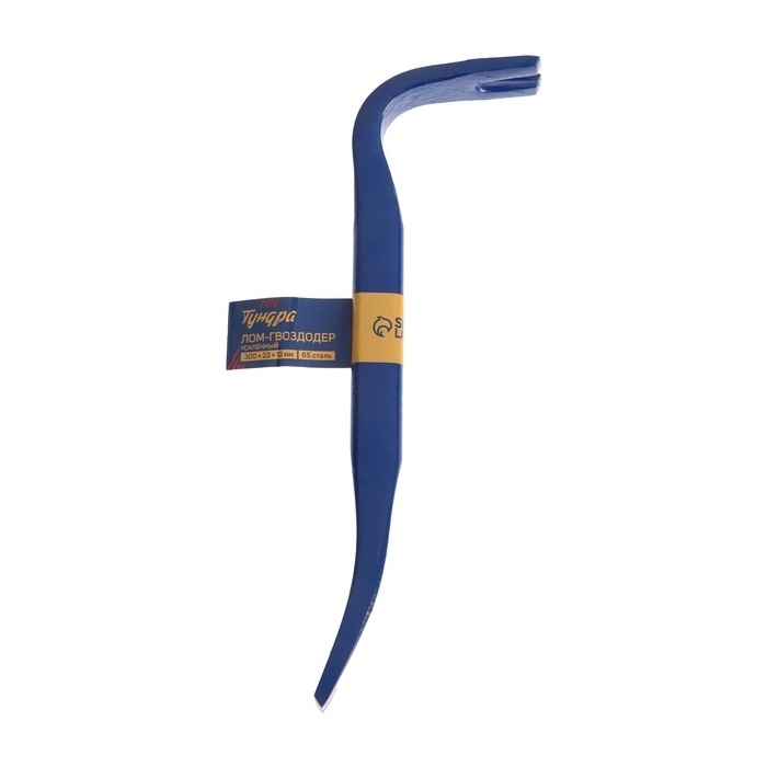 Лом-гвоздодер ТУНДРА, усиленный, 65 сталь, 300 х 22 х 12 мм Лом-гвоздодер ТУНДРА, усиленный, 65 сталь, 300 х 22 х 12 мм