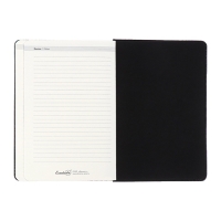 Ежедневник недатированный ESCALADA А5, 160 листов, твердая обложка, искуственная кожа, блок, тиснение, блок 70г/м2, чёрный