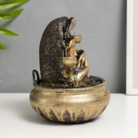Фонтан настольный от сети, подсветка "Будда и рука" МИКС 20х16х16 см Фонтан настольный от сети, подсветка "Будда и рука" МИКС 20х16х16 см