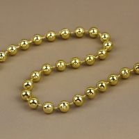 Бусы на нитях, круглые, 7,5 мм, 10 &plusmn; 1 м, цвет золотой