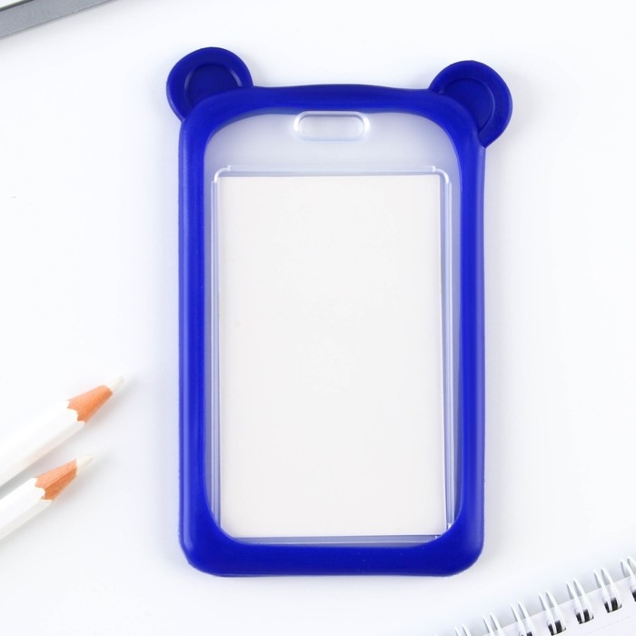 Чехол для бейджа с ушками «Мишка», 7 х 12 см Чехол для бейджа с ушками «Мишка», 7 х 12 см