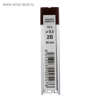 Набор грифелей для механических карандашей 3 футляра 0.5 мм Koh-I-Noor 4152 2B, 12 штук в футляре (786602) Набор грифелей для механических карандашей 3 футляра 0.5 мм Koh-I-Noor 4152 2B, 12 штук в футляре (786602)
